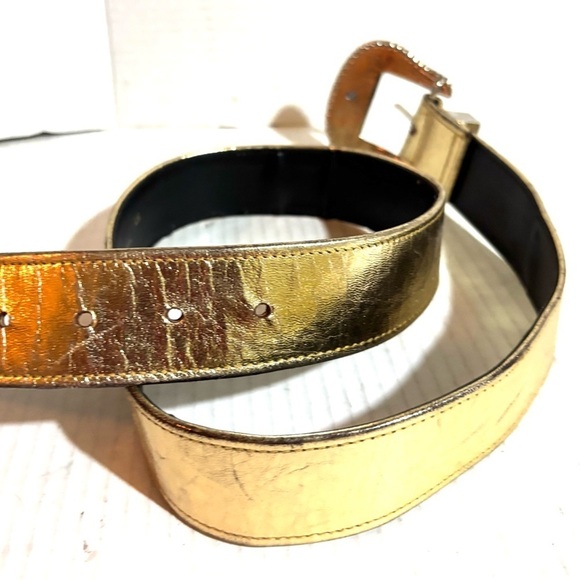 Handmade LG metallic gold and Silver Women\'s Belt main image 4